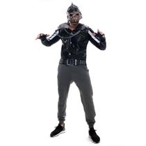 Fantasia Motoqueiro Zumbi Adulto com Luvas e Máscara Fantasia Motoqueiro Zumbi Adulto com Luvas e Máscara