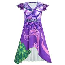 Fantasia MSSmile Dragon Mal Descendants 3 para meninas de 5 a 6 anos