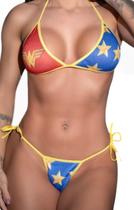 Fantasia Mulher Maravilha Lingerie Sex Biquíni Fantasia Mulher Maravilha Lingerie Sex Biquíni