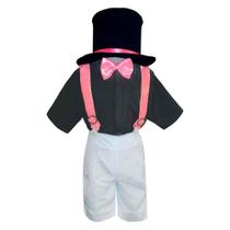 Fantasia Mundo Bita Infantil Completa Menino Com Cartola e Suspensório Fantasia Mundo Bita Infantil Completa Menino Com Cartola e Suspensório