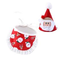 Fantasia Natalina Pet Festivos Natal Pets Chapéu de Rena e Cachecol Cães Gatos Fantasia Natalina Pet Festivos Natal Pets Chapéu de Rena e Cachecol Cães Gatos
