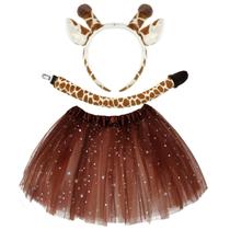 Fantasia Newcotte, Halloween, girafa, tutu, orelhas, bandana, cauda Fantasia Newcotte, Halloween, girafa, tutu, orelhas, bandana, cauda