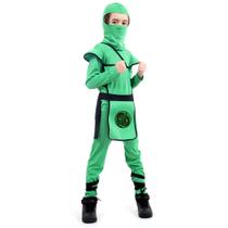 Fantasia Ninja Longo Verde Infantil - Guerreiro Ninja Fantasia Ninja Longo Verde Infantil - Guerreiro Ninja