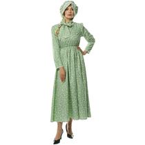 Fantasia NSPSTT Pioneer Dress Feminino Prairie Floral 1800s