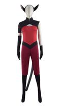 Fantasia Occipa Catra She Ra, vestido de cosplay para crianças, Halloween, 12Y
