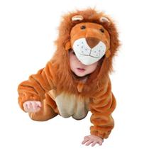 Fantasia OLLULL Baby Lion Romper Flannel de 1 a 3 meses unissex Fantasia OLLULL Baby Lion Romper Flannel de 1 a 3 meses unissex