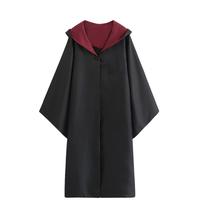 Fantasia OYYJIG Magician Robe para adolescentes adultos + Varinha mágica, cachecol, óculos, gravata