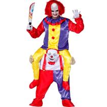 Fantasia Palhaço Assassino de Halloween Masculina Adulta de Luxo Divertida Terror Me Carrega Fantasia Palhaço Assassino de Halloween Masculina Adulta de Luxo Divertida Terror Me Carrega