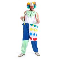 Fantasia Palhaço de Circo Engraçado Adulto com Nariz e Peruca Fantasia Palhaço de Circo Engraçado Adulto com Nariz e Peruca