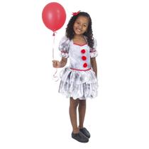 Fantasia Palhaço It - A Coisa Infantil Feminino Terror Carnaval Halloween Fantasia Palhaço It - A Coisa Infantil Feminino Terror Carnaval Halloween