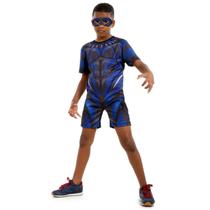 Fantasia Pantera Negra Infantil Curto Original com Máscara Vingadores - Marvel Fantasia Pantera Negra Infantil Curto Original com Máscara Vingadores - Marvel