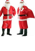 Fantasia Papai Noel Adulto Cetim Gg
