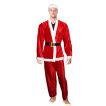 Fantasia Papai Noel de Veludo e Luxo Adulta Masculina Fantasia Papai Noel de Veludo e Luxo Adulta Masculina