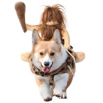 Fantasia para animais de estimação DELIFUR Dog Cowboy Riding Traje para cães de médio porte
