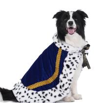 Fantasia para animais de estimação Lovelyshop Lux Fur Blue Cat Dog Cloak Halloween