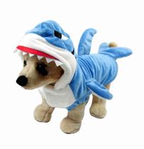 Fantasia para animais de estimação Mogoko Shark Fleece Hoodie Warm L 31cm Fantasia para animais de estimação Mogoko Shark Fleece Hoodie Warm L 31cm