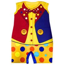 Fantasia para Bebe Palhacinho Carnaval Mesversario Body Baby Feita Em Poliéster Fantasias Super Fantasia para Bebe Palhacinho Carnaval Mesversario Body Baby Feita Em Poliéster Fantasias Super