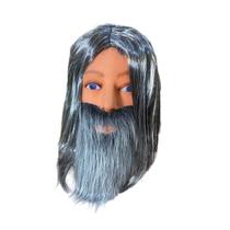 Fantasia Peruca e Barba Cinza Mendigo Bruxo Judas Cosplay Fantasia Peruca e Barba Cinza Mendigo Bruxo Judas Cosplay