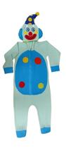 Fantasia pijama kigurumi palhaço feliz azul - bebe - Pieretti Modas