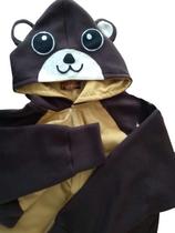 Fantasia pijama kigurumi urso marrom -adulto