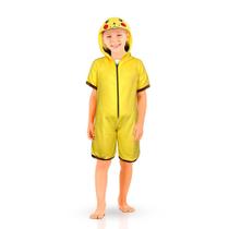 Fantasia Pikachu Infantil Pijama Kigurumi Curto do Pokémon