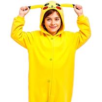 Fantasia Pikachu Pokemon Infantil Unisex Com Capuz Fantasia Pikachu Pokemon Infantil Unisex Com Capuz