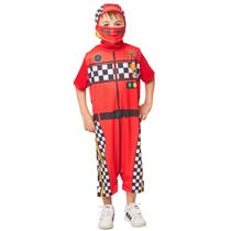 Fantasia Piloto Carros Fórmula 1 infantil com Balaclava