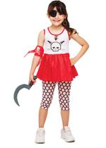 Fantasia Pirata Infantil Menina Carnaval + Tapa Olho