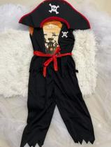 Fantasia Pirata Infantil Menino Com Chapéu Para Festas Halloween Carnaval Fantasia Pirata Infantil Menino Com Chapéu Para Festas Halloween Carnaval