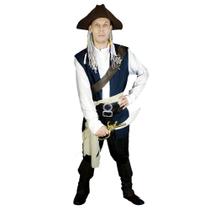 Fantasia Pirata Jack Sparrow Adulto Cosplay Masculino Super Luxo Com Chapéu Fantasia Pirata Jack Sparrow Adulto Cosplay Masculino Super Luxo Com Chapéu