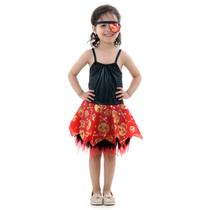 Fantasia Pirata Vestido Infantil Fantasia Pirata Vestido Infantil