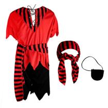 Fantasia Piratinha Bebe Menino Fantasia Pirata de Carnaval Curta 0 a 2 anos