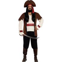 Fantasia Plus Size Masculina Roupa de Pirata Cosplay Halloween Festa e Carnaval com Chapeu e Sobre Bota Fantasia Plus Size Masculina Roupa de Pirata Cosplay Halloween Festa e Carnaval com Chapeu e Sobre Bota