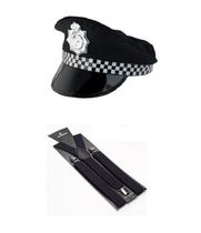 Fantasia Policial C/ Quepe e Suspensório - 2 Peças Fantasia Policial C/ Quepe e Suspensório - 2 Peças