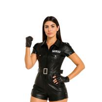 Fantasia Policial Macaquinho Adulto Feminino Luxo Fantasia Policial Macaquinho Adulto Feminino Luxo