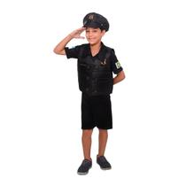 Fantasia Policial Masculino Infantil (Bermuda)
