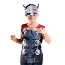 Fantasia Pop Infantil Thor Marvel Super Magia Nova Brink