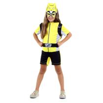 Fantasia Power Rangers Amerelo Curto Infantil - Beast Morphers Fantasia Power Rangers Amerelo Curto Infantil - Beast Morphers
