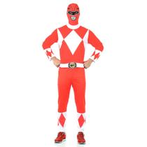 Fantasia Power Rangers Mighty Morphin Vermelho - Adulto