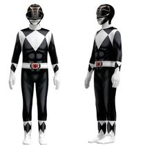 Fantasia Power Rangers Samurai - Cosplay com Máscara e Macacão para Halloween