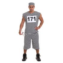 Fantasia Presidiário Bermuda + Boina