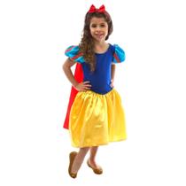 Fantasia Princesa Branca de Neve Infantil Luxo