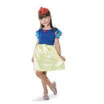 Fantasia Princesa Branca De Neve Vestido Infantil Carnaval