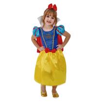 Fantasia Princesa Cristal Viva Infantil com Tiara e Capa