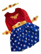 Fantasia Princesa Infantil mulher maravilha Vestido Fantasia Princesa Infantil mulher maravilha Vestido