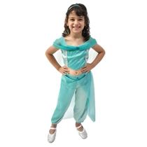Fantasia Princesa Jasmine Árabe Infantil Feminina