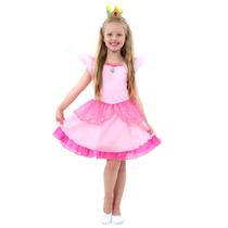 Fantasia Princesa Peach Infantil - Super Mario World Fantasia Princesa Peach Infantil - Super Mario World