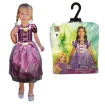 Fantasia Princesa Rapunzel Clássica Infantil Para Meninas