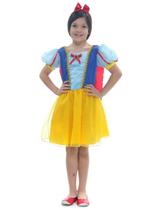 Fantasia Princesa Ruby Curta com Capa e Tiara Infantil