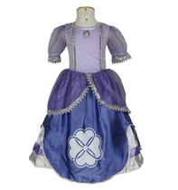 Fantasia Princesinha Lilás Luxo Infantil Com Broche Fantasia Princesinha Lilás Luxo Infantil Com Broche